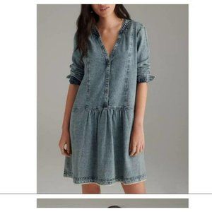 Anthropologie Asymmetrical Denim Dress